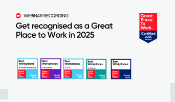 How to get Recognised as a Great Place to Work | Recording