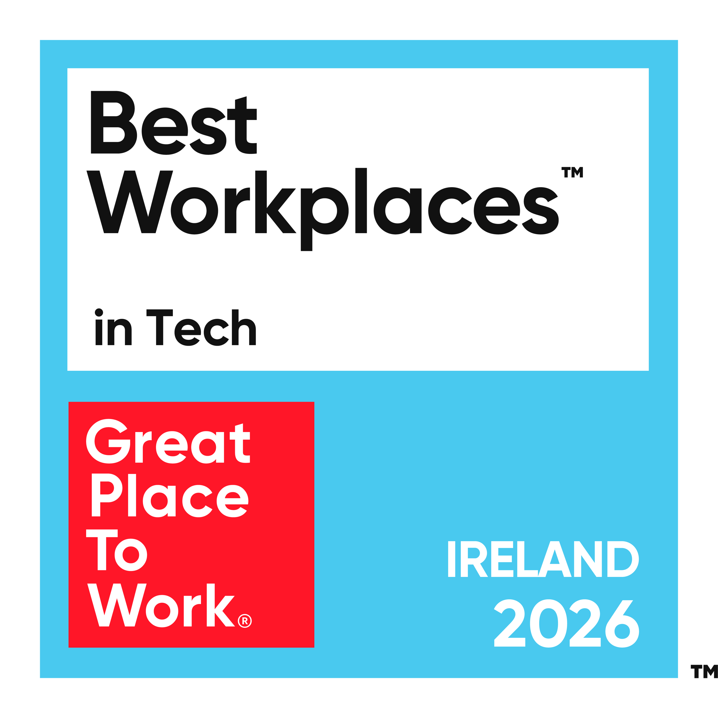 Best Workplaces in Tech 2026 Badge