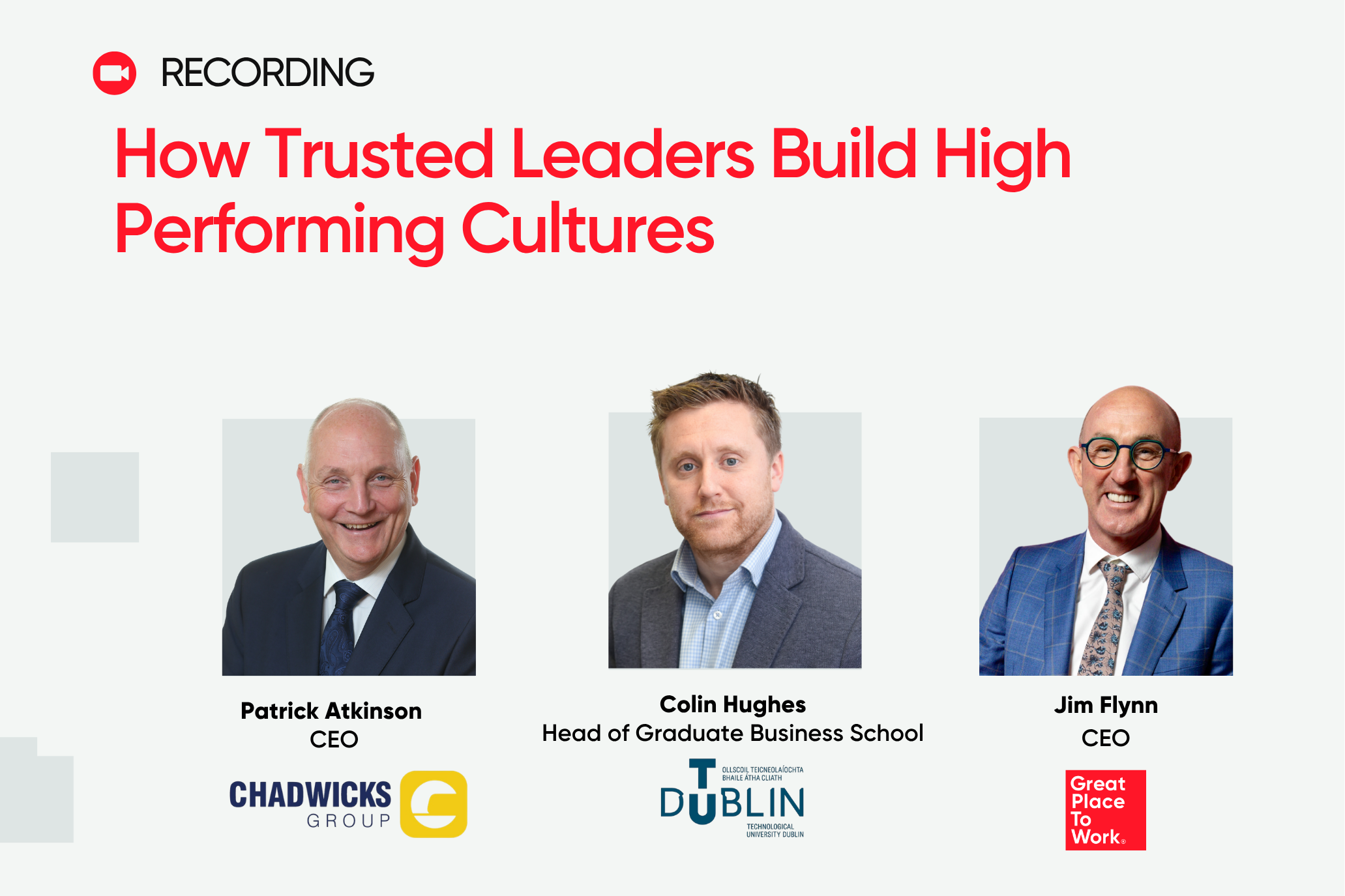 Recording | How Trusted Leaders Build High Performing Cultures